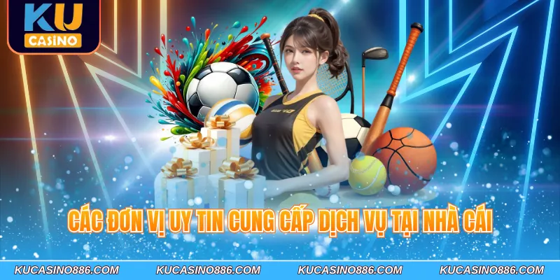 Các đơn vị uy tin cung cấp dịch vụ tại nhà cái